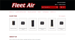 Desktop Screenshot of fleet-airfilters.com